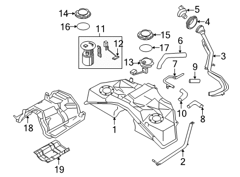 2013 Infiniti M35h Fuel Supply Lever Complete - Accelerator, W/DRUM Diagram for 18002-1MA7A