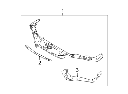 2002 Saturn LW200 Radiator Support Sensor Asm, Ambient Air Temperature Diagram for 22685197