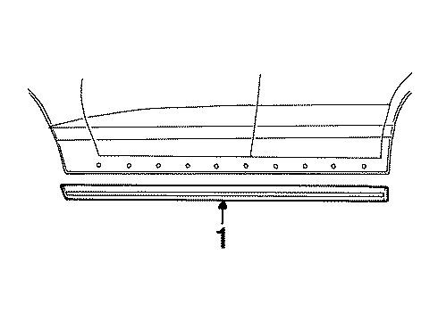 2002 Lincoln Town Car Exterior Moldings Rocker Molding Retainer Diagram for F8VZ-54237A02-AA