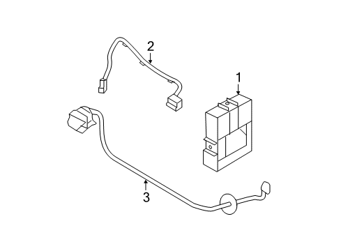 2012 Hyundai Equus Electrical Components Back & Blind Unit Assembly Diagram for 95770-3N260