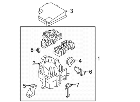 2022 Toyota GR86 Fuse & Relay Fusible Link Diagram for SU003-08484
