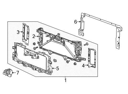 2015 Chevrolet Silverado 2500 HD Automatic Temperature Controls Rear Seal Diagram for 84241507