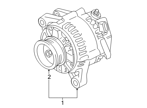 2016 Toyota Tacoma Alternator Alternator Diagram for 27060-31340