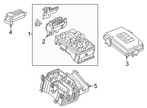 2016 Chevrolet Volt Fuse & Relay Fuse & Relay Box Diagram for 84016065