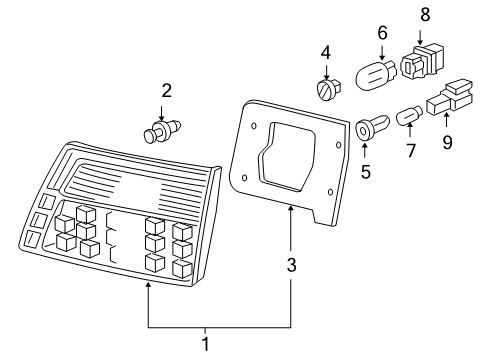 2005 Honda Odyssey Bulbs Gasket, Base Diagram for 34153-SHJ-A01