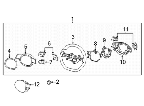 2022 Hyundai Ioniq 5 Steering Wheel & Trim SWITCH ASSY-PADDLE SHIFT, RH Diagram for 96780-GI000-VCS