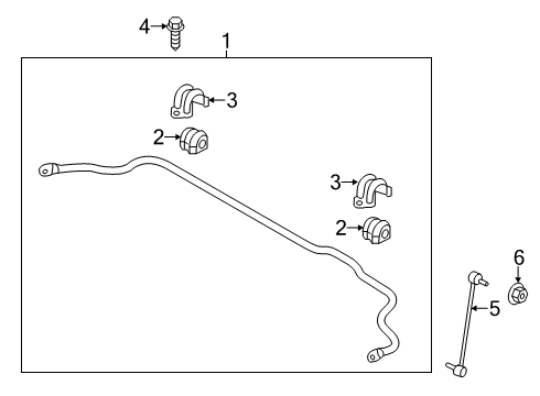 2019 Hyundai Veloster N Stabilizer Bar & Components - Front Bar Assembly-FR STABILIZER Diagram for 54810-K9000