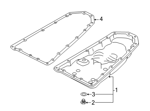 2022 Nissan Rogue Sport Case & Related Parts - Oil Cooler Converter Assembly-Torque Diagram for 31100-3VX1A