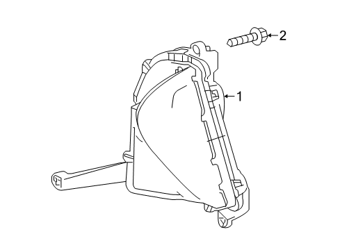 2016 Toyota Prius Fog Lamps Fog Lamp Diagram for 81210-47030