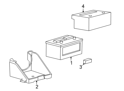 1999 Ford F-350 Super Duty Battery Positive Cable Diagram for F81Z-14300-CA