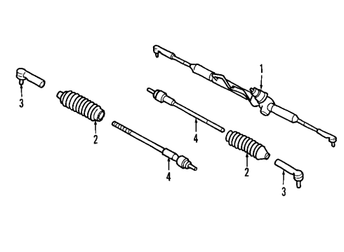 2008 Nissan Maxima P/S Pump & Hoses, Steering Gear & Linkage Seal-Retainer Diagram for 49119-30R27