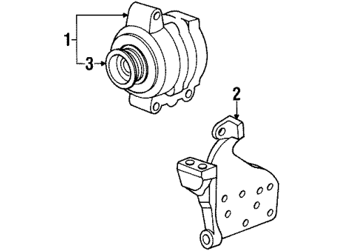 2001 Ford Escort Alternator Alternator Diagram for F7PZ-10346-JBRM