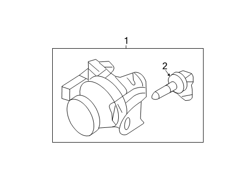 2012 Lincoln MKZ Bulbs Fog Lamp Assembly Diagram for 7H6Z-15200-AA