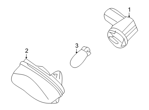 2011 Acura ZDX Bulbs Lamp Unit Diagram for 34102-SZN-A01