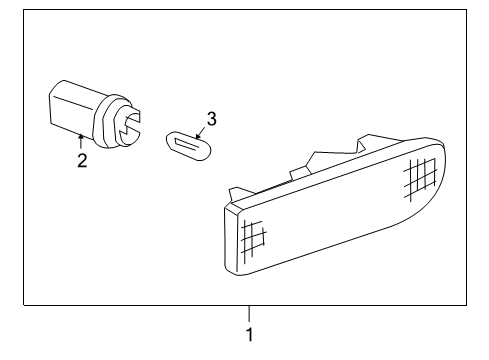 2004 Kia Amanti Bulbs Lamp Assembly-Front Side Marker Diagram for 923033F050