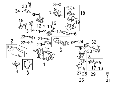 2007 Saturn Outlook Gear Shift Control - AT Shift Control Cable Diagram for 23256076