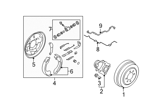 2010 Nissan Versa Anti-Lock Brakes Anti Skid Actuator Assembly Diagram for 47660-ZW81A