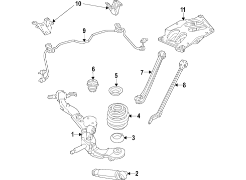 2020 Ram ProMaster City Rear Suspension Components, Stabilizer Bar Bracket-STABILIZER Bar Diagram for 68263305AA