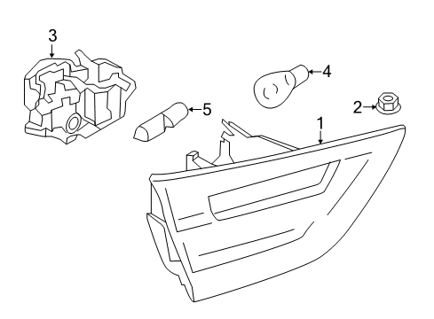 2015 BMW 328i GT xDrive Bulbs Rear Light In Trunk Lid, Right Diagram for 63217286034