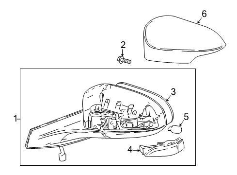 2020 Toyota C-HR Bulbs Signal Lamp Diagram for 81731-02120