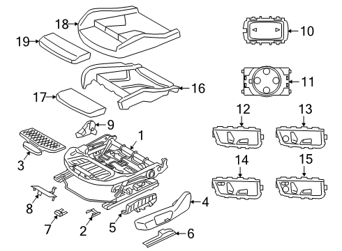 2022 BMW Z4 Seat Components Screw, Self Tapping Diagram for 52107160653