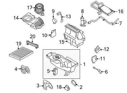 2010 Ford Taurus Air Conditioner Hose Diagram for AG1Z-19D888-A