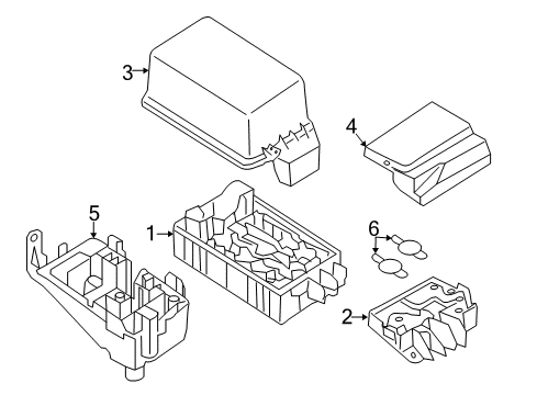 2013 Hyundai Genesis Electrical Components Fuse Diagram for 18980-05931