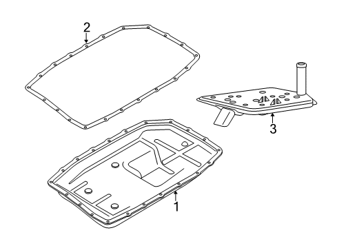 2019 Ford Transit-250 Transmission Filter Diagram for CK4Z-7A098-A