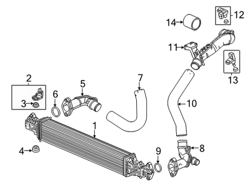 2022 Honda Civic Intercooler PIPE Diagram for 17291-64A-A00