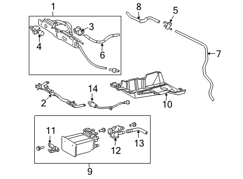 2004 Toyota Sienna Powertrain Control Oxygen Sensor Diagram for 89467-08040