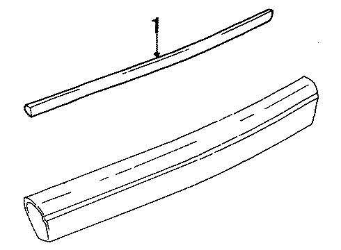 1997 Cadillac Catera High Mount Lamps Lamp, High Mount Stop Diagram for 9146117