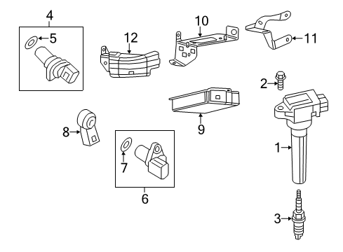 2017 Mitsubishi Mirage Powertrain Control O Ring Diagram for MD622021