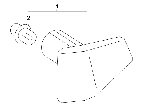 2007 Chevrolet Aveo Bulbs Repeater Lamp Diagram for 96499649