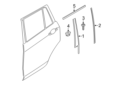 2014 BMW X1 Exterior Trim - Rear Door Fillister Head Screw Diagram for 07149140365