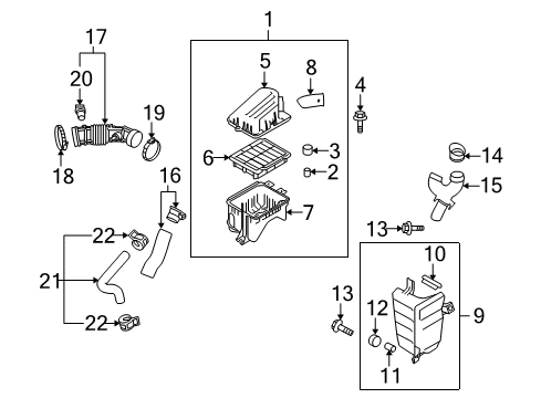 2004 Chevrolet Aveo Powertrain Control Map Sensor Diagram for 25195788