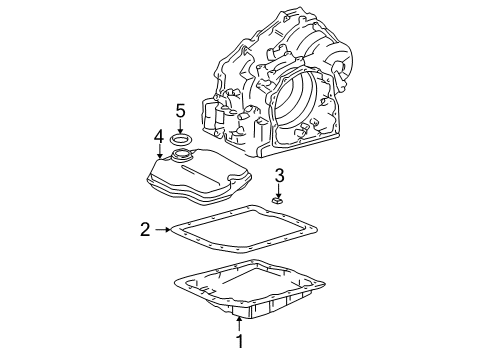 2003 Lexus ES300 Transaxle Parts STRAINER Assembly, Oil Diagram for 35330-33040