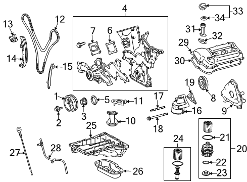 2014 Toyota FJ Cruiser Filters Access Cover Gasket Diagram for 11328-31030