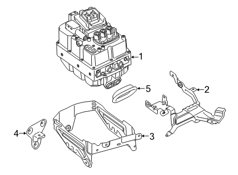 2020 BMW 740i xDrive Electrical Components Holder, Strain Relief Diagram for 61139371348