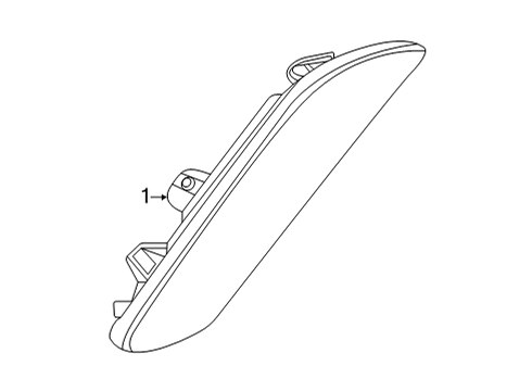 2020 Buick Encore GX Side Repeater Lamps Repeater Lamp Diagram for 42716025