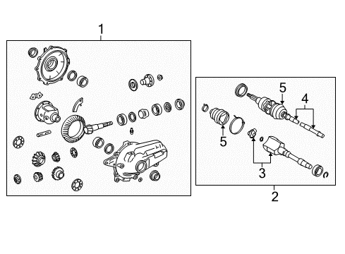 Diagram for 2009 Lexus IS350 Carrier & Front Axles
