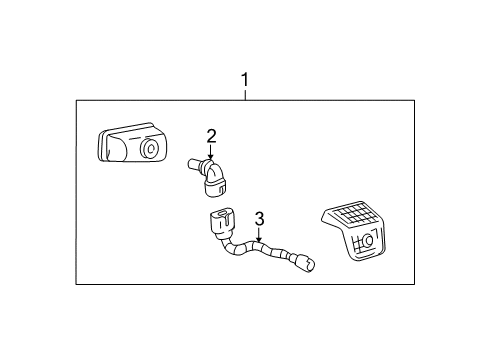 2005 Ford Ranger Fog Lamps Fog Lamp Assembly Diagram for 4L5Z-15200-BA