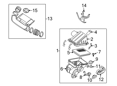 2008 Nissan Xterra Powertrain Control Engine Control Module Diagram for 23710-ZS02C