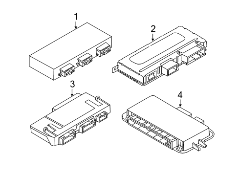 2011 BMW 550i GT xDrive Electrical Components Electronic Junction Box Diagram for 61356992418