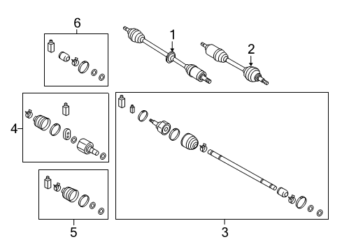 2015 Hyundai Accent Drive Axles - Front Shaft Assembly-Drive, RH Diagram for 49501-1R100