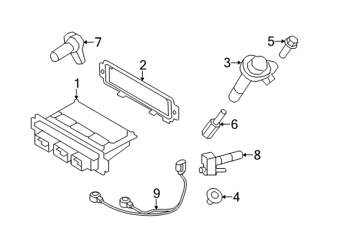 Diagram for 2007 Ford Edge Ignition System