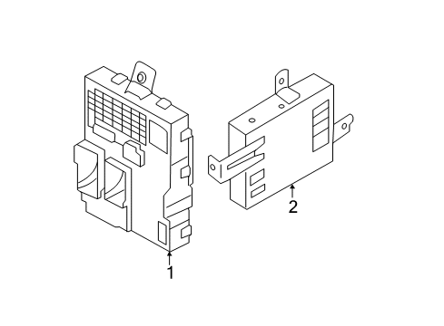 2014 Kia Optima Controls - Instruments & Gauges Instrument Panel Junction Box Assembly Diagram for 919552T010