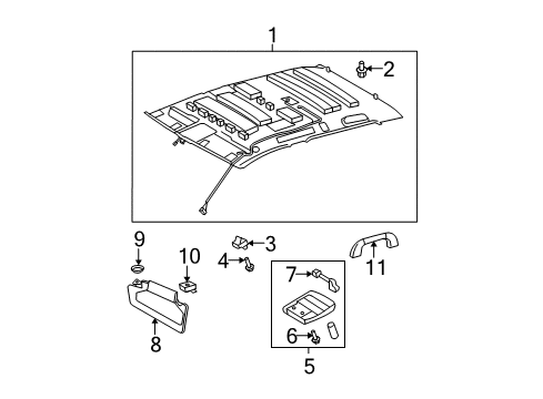 Diagram for 2013 Toyota Tundra Interior Trim - Cab 