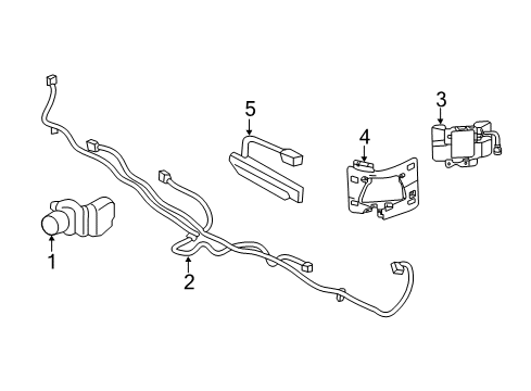 2020 Kia Optima Rear Bumper Ultrasonic Sensor As Diagram for 99310D4000ABP