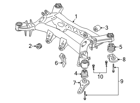 2020 BMW Z4 Rear Suspension Mounting RADIUS ROD, FRONT LEFT Diagram for 33306881819
