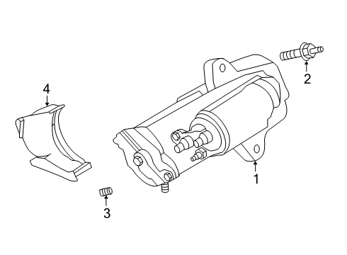 2021 Ford Escape Starter Starter Diagram for JX6Z-11002-F